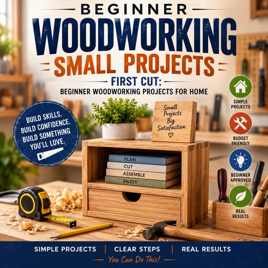 First Cut: Beginner Woodworking Projects for Home