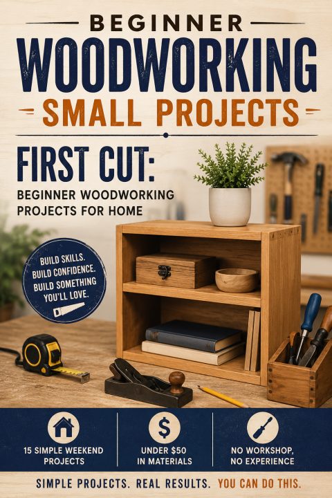 First Cut: Beginner Woodworking Projects for Home