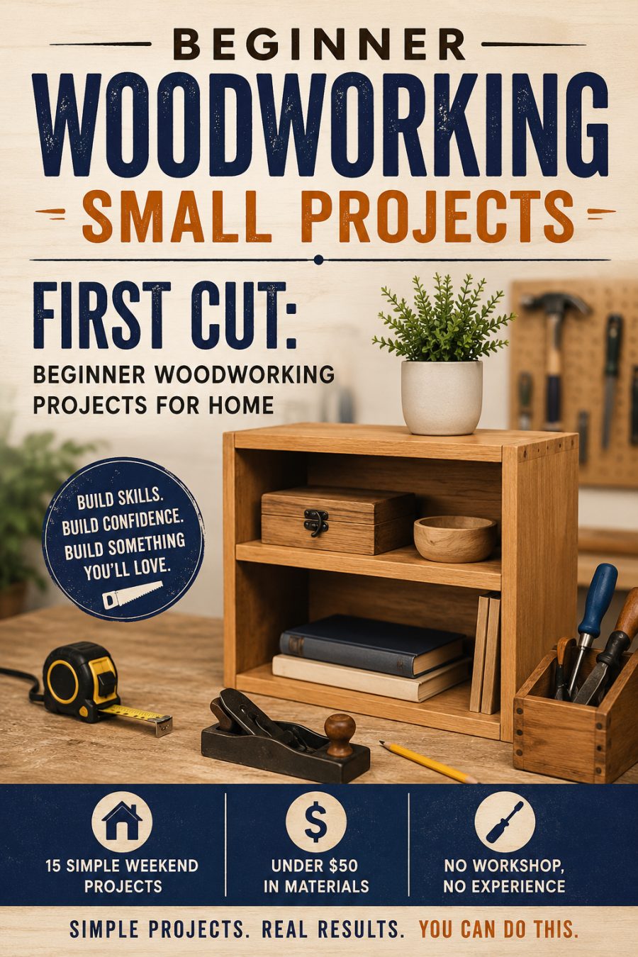 First Cut: Beginner Woodworking Projects for Home